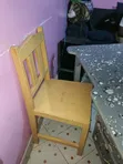 Meza ya Ofisi na Kiti cha Mbao - 4