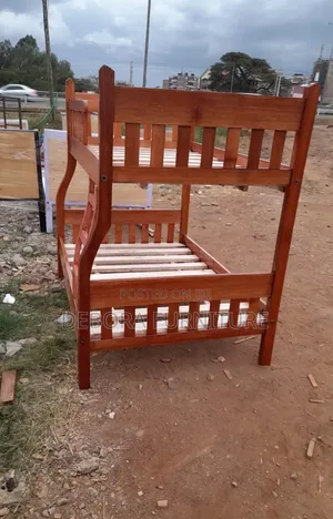 Handcrafted Rosewood Twin-Over-Full Bunk Bed Frame