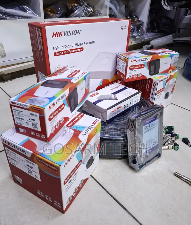 Hikvision 4-Channel 2-Way Audio CCTV Kit with Full Color Night Vision - 1