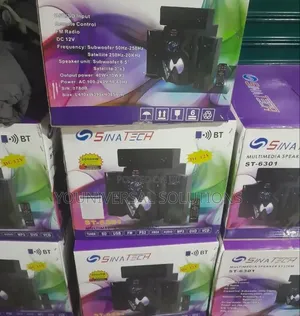 3.1ch Sinatech Multimedia Speaker System with Woofer