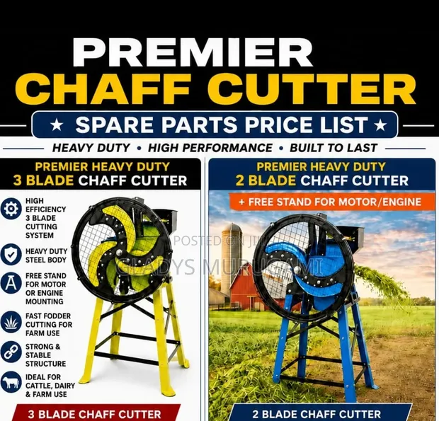 3 Blade Chaff Cutter - 1
