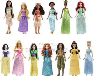 Disney Princess Fashion Dolls with Sparkling Outfits