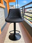 Brand New Black Reception Chair/Stool - 2