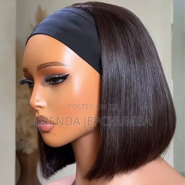 Natural Look Wavy Human Hair Wig - 1