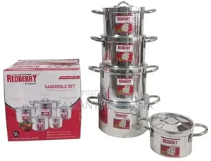 Seti ya Sufuria Redberry Heavy Duty (5 Vipande)
