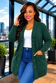 Abc Red Wool Sweater & Cardigan ya Wanawake - One Size - 5