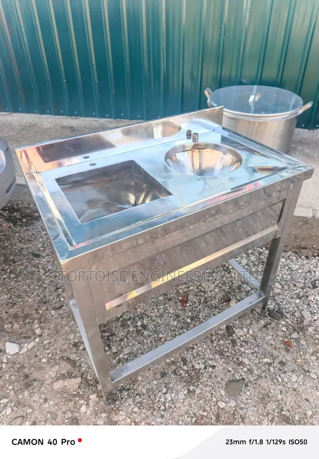 Stainless Steel Hospital Sluice Sink 120cm - 1