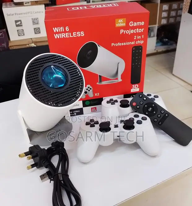 HY300 Pro Smart Gaming Projector with Game Console - 1