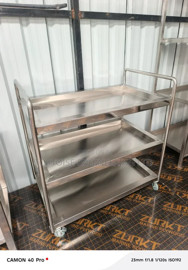 Stainless Steel Meal Delivery Cart / Food Trolley - 1