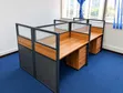 Modern 4-Seater Office Workstation with Drawers - 2