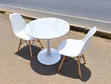Modern 2-Seater Dining Table Set - Marble Top - 2