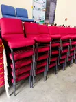 Red Stackable Conference Chairs - 1