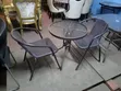 Outdoor Patio Table & 2 Chairs Set - Glass Top - 1