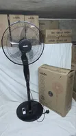 Velton VSF-40626 Nyeusi Stand Fan na Remote - 1