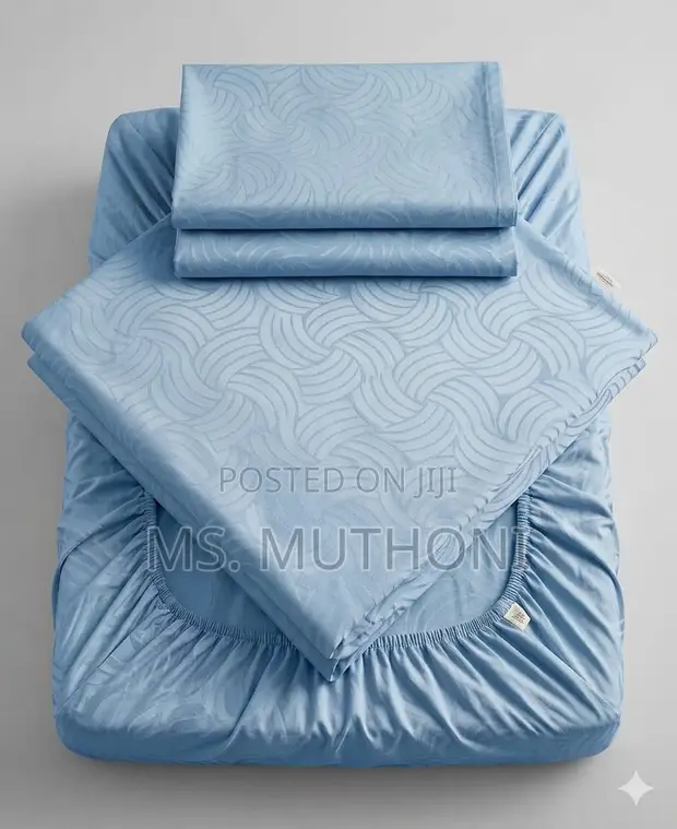 6x7 Patterned Fitted Bedsheet Set - 1