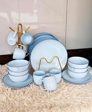 Dinner Set ya Kauri 24 pcs - Bluu