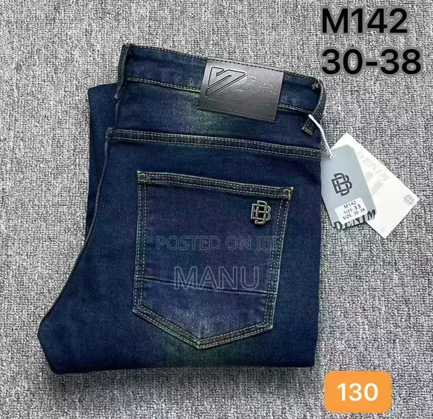 Men's Blue Jeans Trousers - 1
