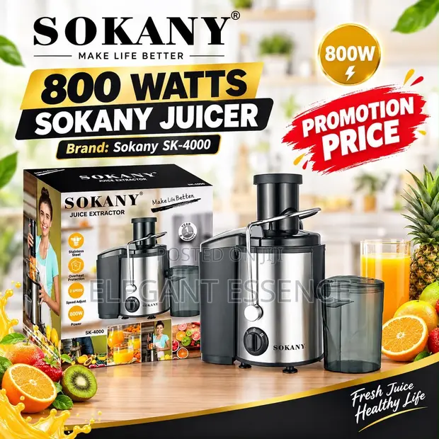 Sokany 800W Mashine ya Kutengeneza Juisi ya Centrifugal - 1