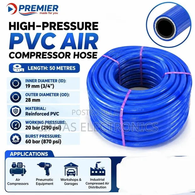 High Pressure PVC Air Compressor Hose (60 Bar) - 1