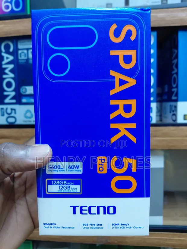 New Tecno Spark 50 Pro 256GB Blue - 1