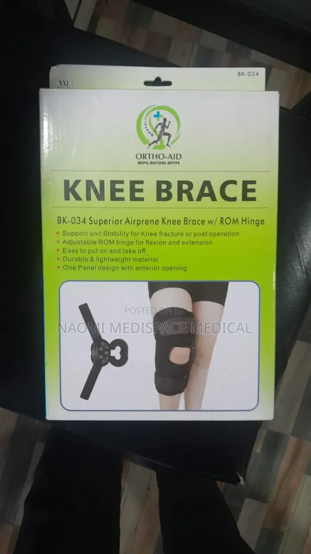 Airprene Knee Brace with ROM Hinge - All Sizes - 1