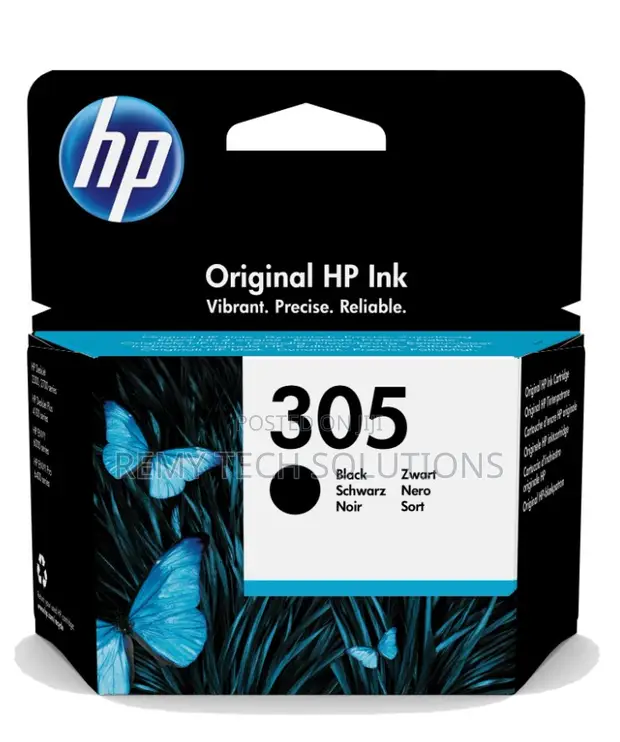 HP 305 Ink Cartridge Nyeusi - 1
