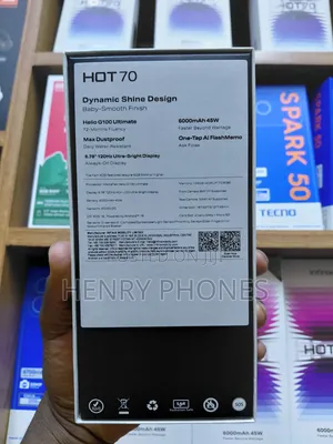 New Infinix Hot 70 128GB Graphite