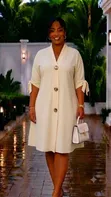 Adidas Wrap Dress Mpya - Nyeupe, XS - 3