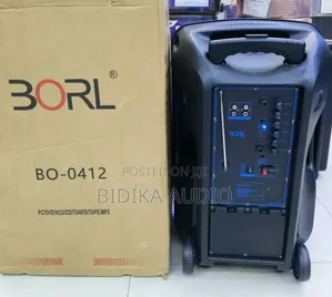 Borl BO-0412 Speaker Portable ya PA yenye Trolley