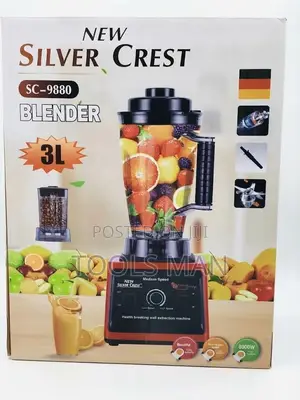 Silver Crest SC-9880 3L Heavy Duty Blender ya Biashara 8000W