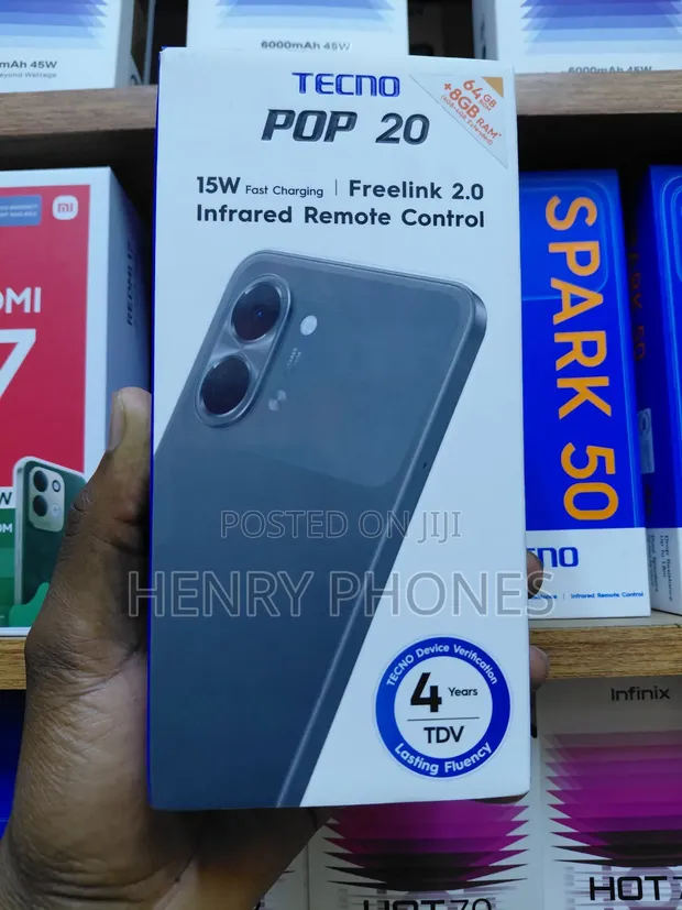 New Tecno Pop 20 64GB Black - 1