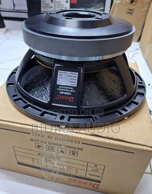 Derwel 12WK401 800W Pro Bass Speaker - Stage Ready - 1