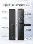 Smart Door Lock: Biometric, Fingerprint, Password, Key, Card, Doorbell, Alarm - 1