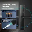 Smart Door Lock: Biometric, Fingerprint, Password, Key, Card, Doorbell, Alarm - 2