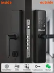 Smart Door Lock: Biometric, Fingerprint, Password, Key, Card, Doorbell, Alarm - 4
