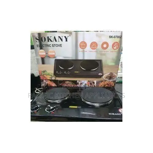 Sokany 2500W Double Electric Hot Plate Cooking Stove - 1