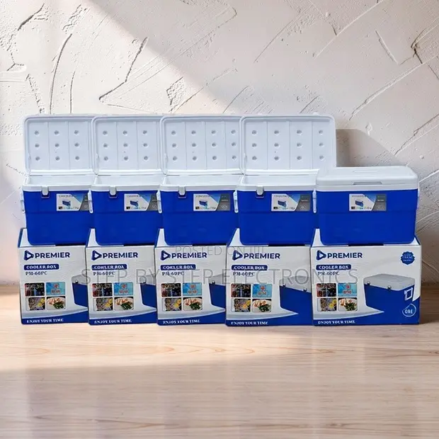 Premier 60L UV-Resistant Portable Cooler Box - 1