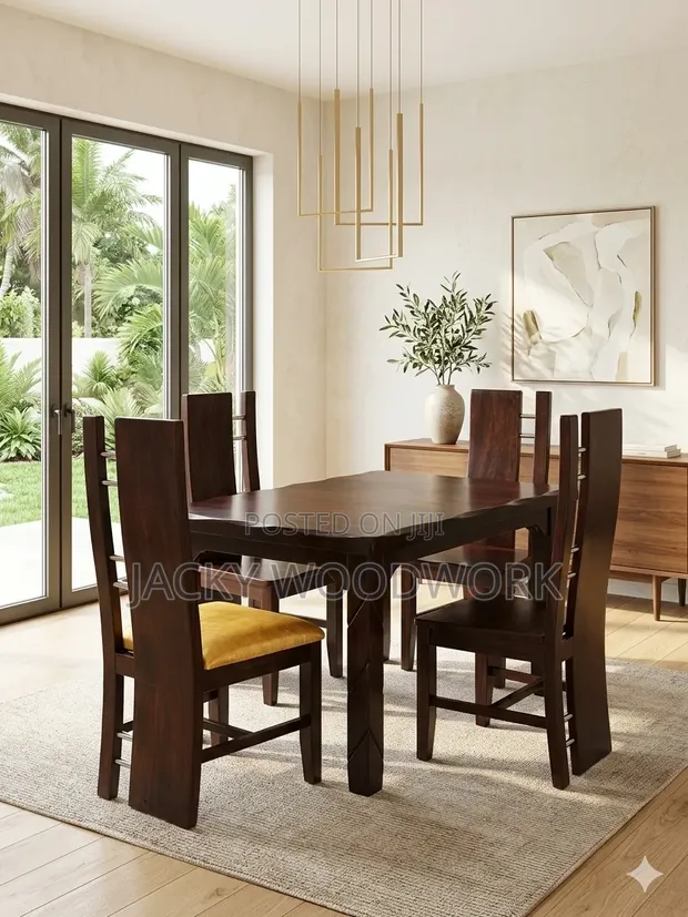 Royal Espresso Hardwood Dining Suite (5-Piece) - 1