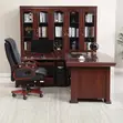 Kikao cha Ofisi cha L-Shape cha Mahogany (1.8m) - 2