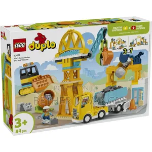 LEGO DUPLO 3-in-1 Magari ya Eneo la Ujenzi (10476)