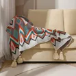Nordic Bohemian Knitted Throw Blanket na Tassels - 2