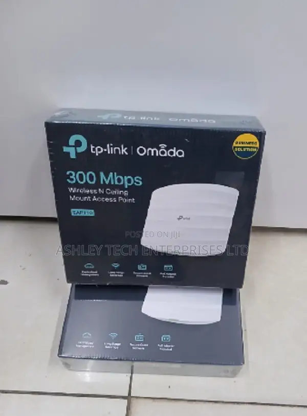 TP-Link EAP110 Wireless N300 Ceiling Mount Access Point - 1