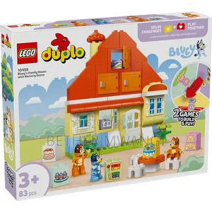 LEGO Duplo Nyumba ya Familia ya Bluey na Mchezo wa Kumbukumbu
