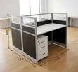 2-Way White Office Workstation - 5