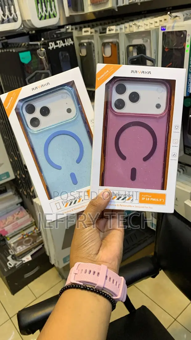 Ravaka Elaboration MagSafe Case kwa iPhone 18 Pro Max - Pinki ya Kioo - 1