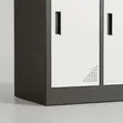 9-Door Gray Metallic File Locker - 3
