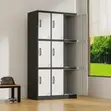 9-Door Gray Metallic File Locker - 4