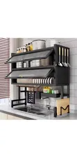 2-Layer Over-Sink Dish Rack with Glass Acrylic Cover - 2