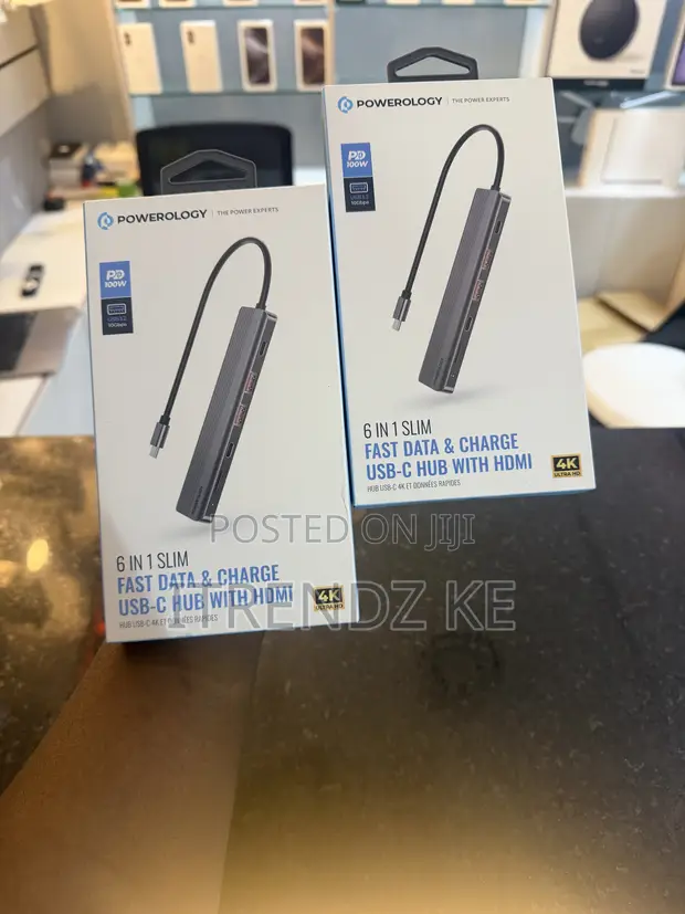 6-in-1 USB-C Hub with HDMI, PD, 10Gbps Data - 1