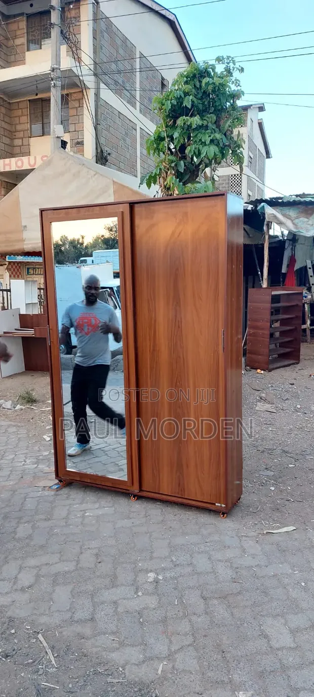 Wooden Sliding Door Shoe Rack - 1